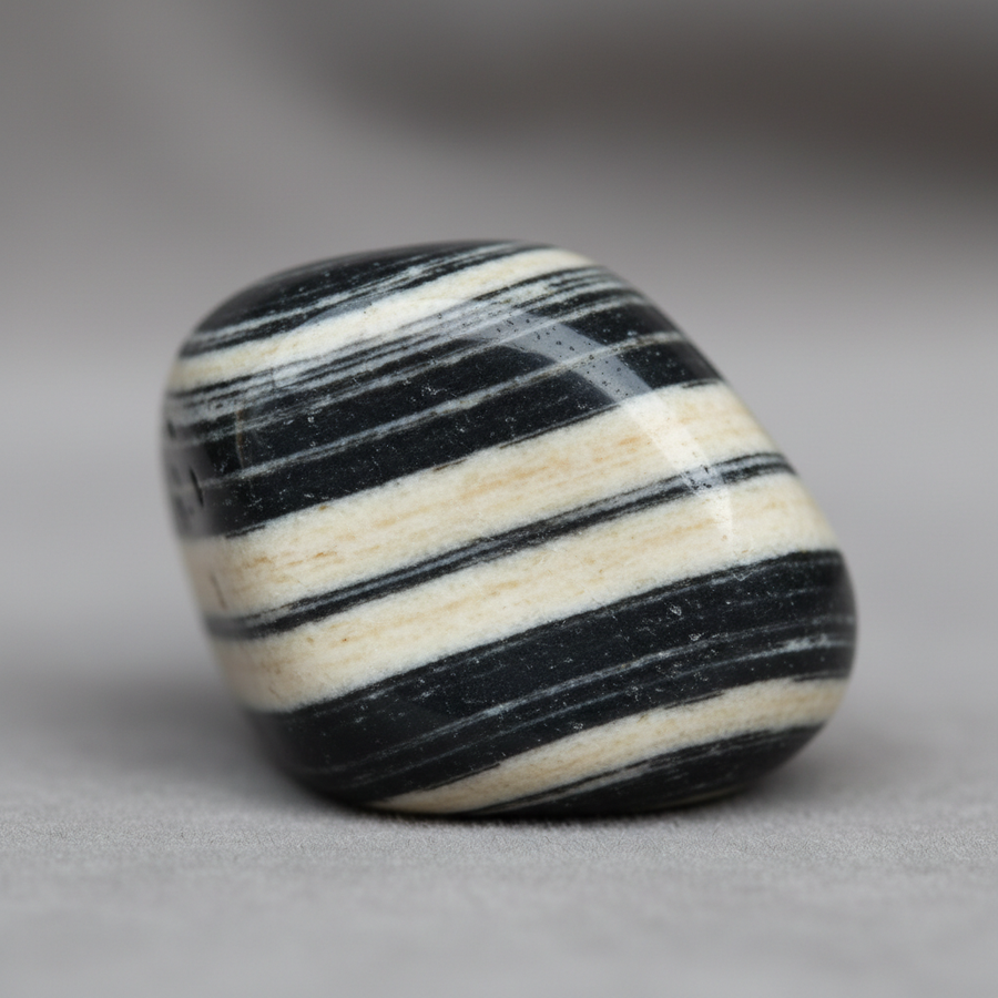 Zebra Jasper crystal close-up