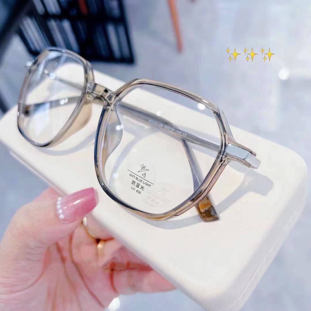 LUXYIN Sally Glitter Clear Frame Glasses -LUXYIN