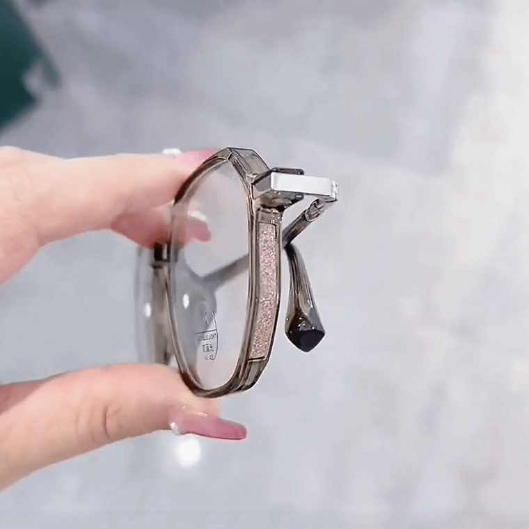 LUXYIN Sally Glitter Clear Frame Glasses -LUXYIN