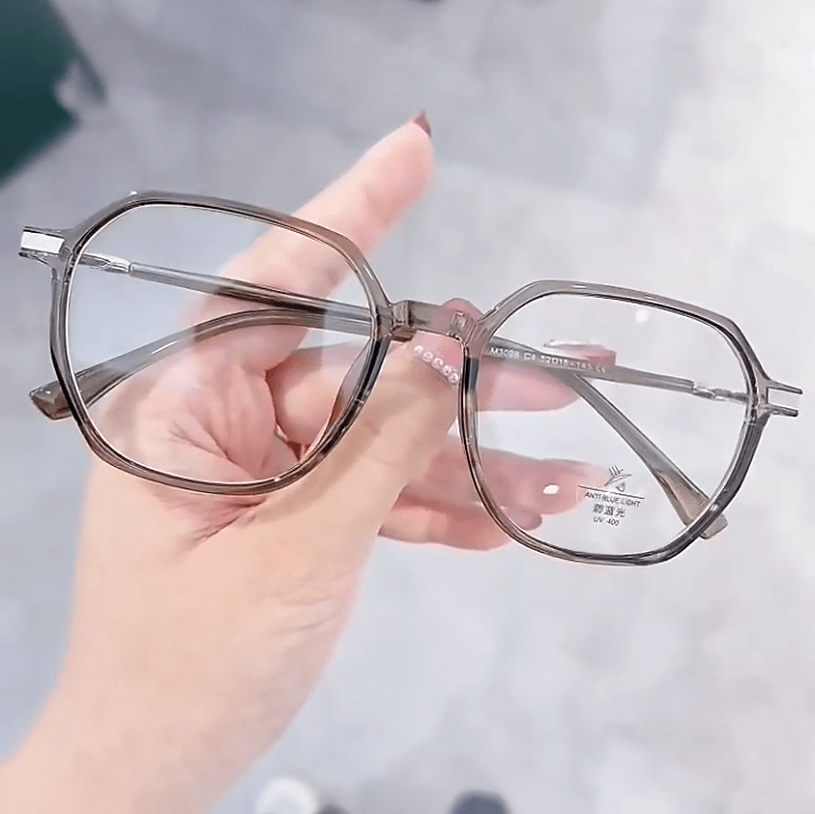 LUXYIN Sally Glitter Clear Frame Glasses -LUXYIN
