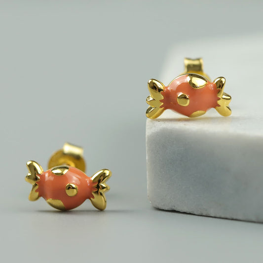 Lovely Candy Silver Stud Earrings