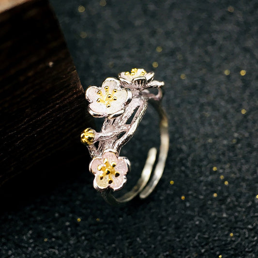 Silver Favorite Blossom Ring