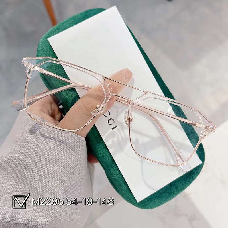LUXYIN Vintage Flat Frame Glasses -LUXYIN