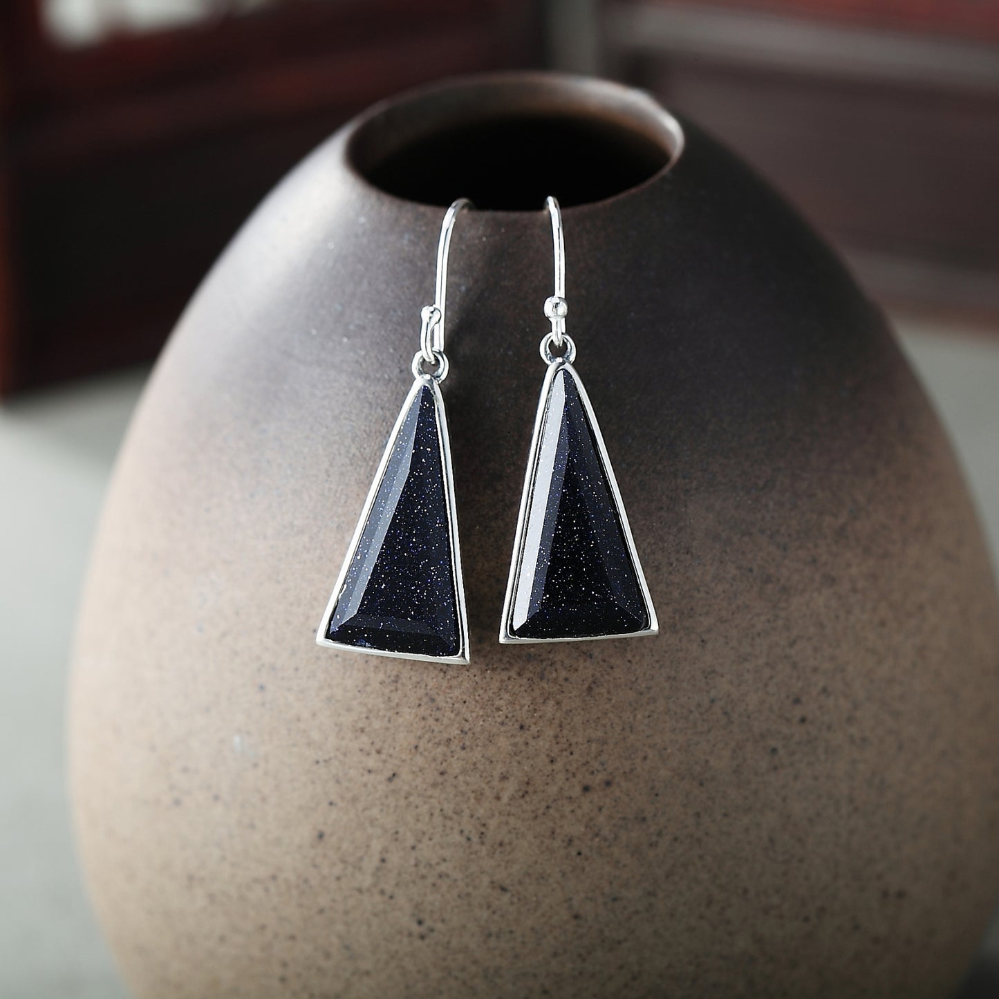 Vintage Triangle-shaped Drop Earrings