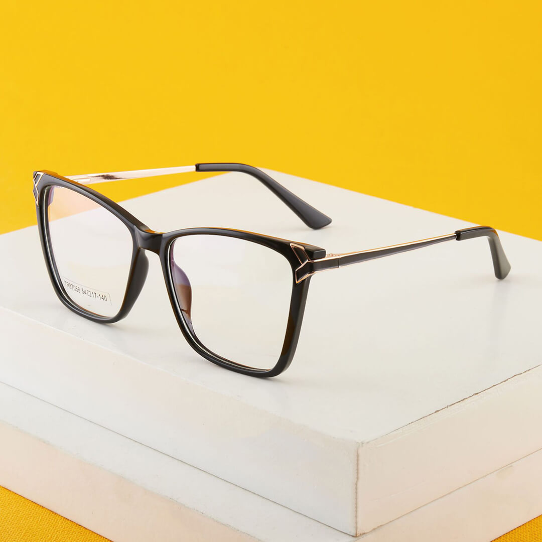 LUXYIN Cat Eye Square Clear Glasses -LUXYIN