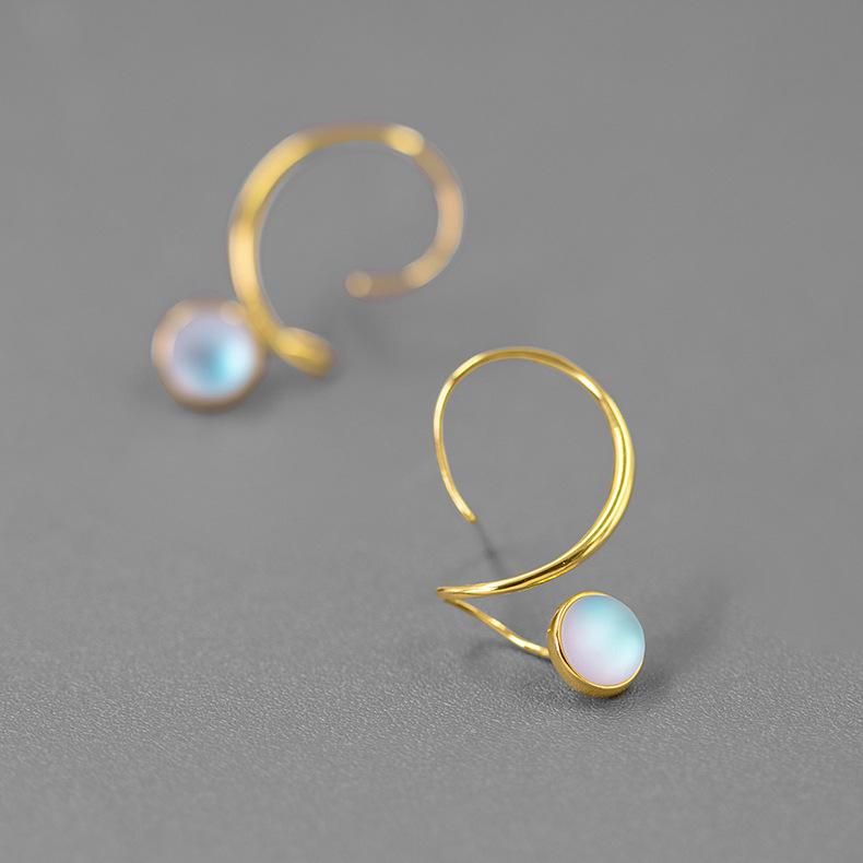 Original Colored Glaze Bead Earrings