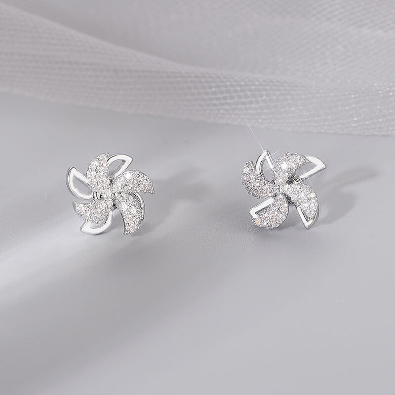 Rotating Windmill Earrings, Anti-Anxiety Stud Earrings - LUXYIN