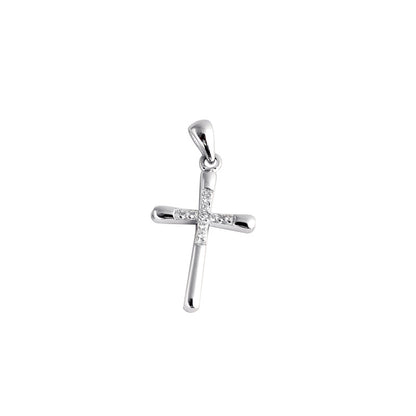 Luxyin Sterling Silver Cross Pendant Necklace