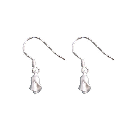 Luxyin 925 Sterling Silver Rose Ear Cuff - Floral Earring