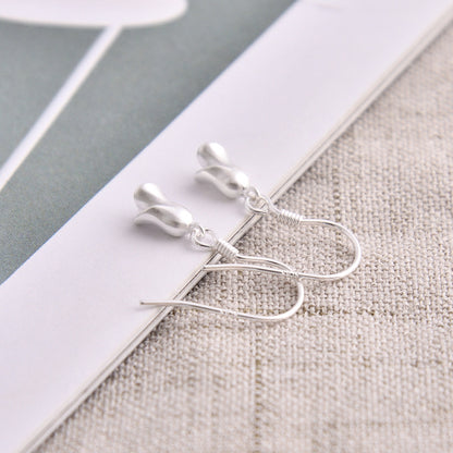 Luxyin 925 Sterling Silver Rose Ear Cuff - Floral Earring
