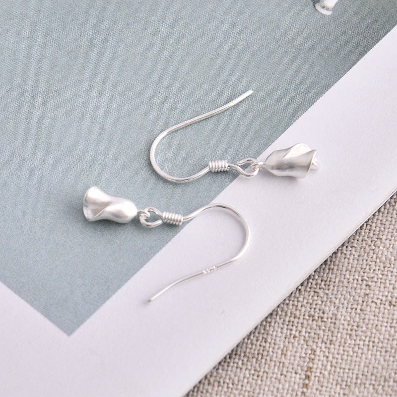 Luxyin 925 Sterling Silver Rose Ear Cuff - Floral Earring