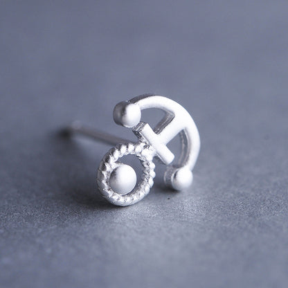 Luxyin 925 Sterling Silver Nautical Charm Stud Earrings