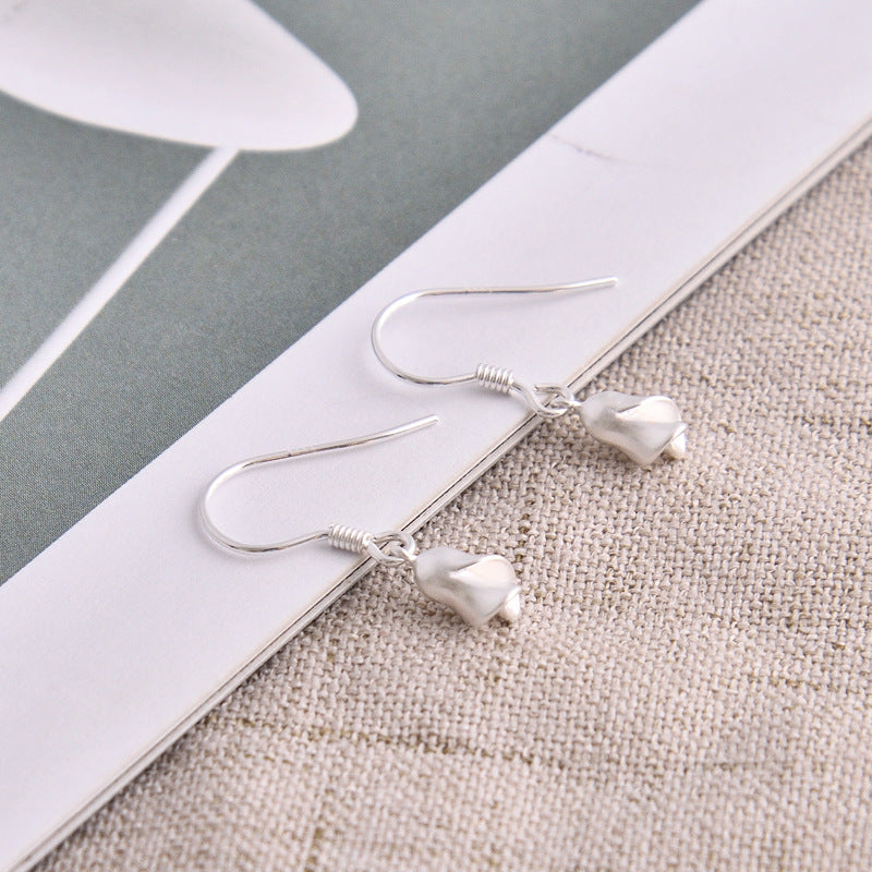 Luxyin 925 Sterling Silver Rose Ear Cuff - Floral Earring