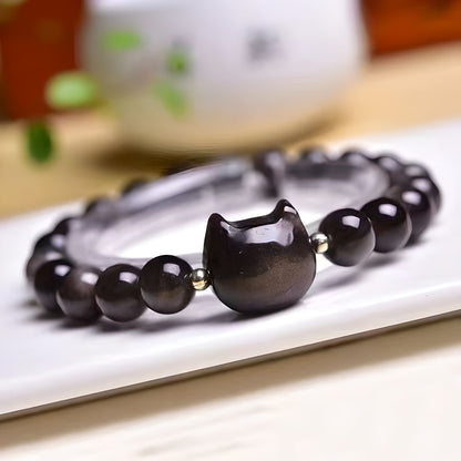Luxyin Alva Black Obsidian Bracelet