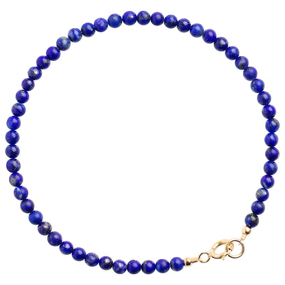 Luxyin Kimberley Lapis Lazuli Crystal Bead Bracelet