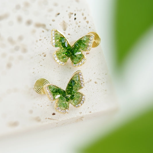 Luxyin Lucy Butterfly Clip On Earrings