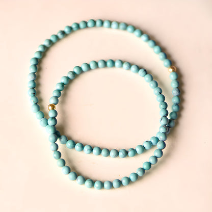 Luxyin Lyuba Turquoise Bead Bracelet