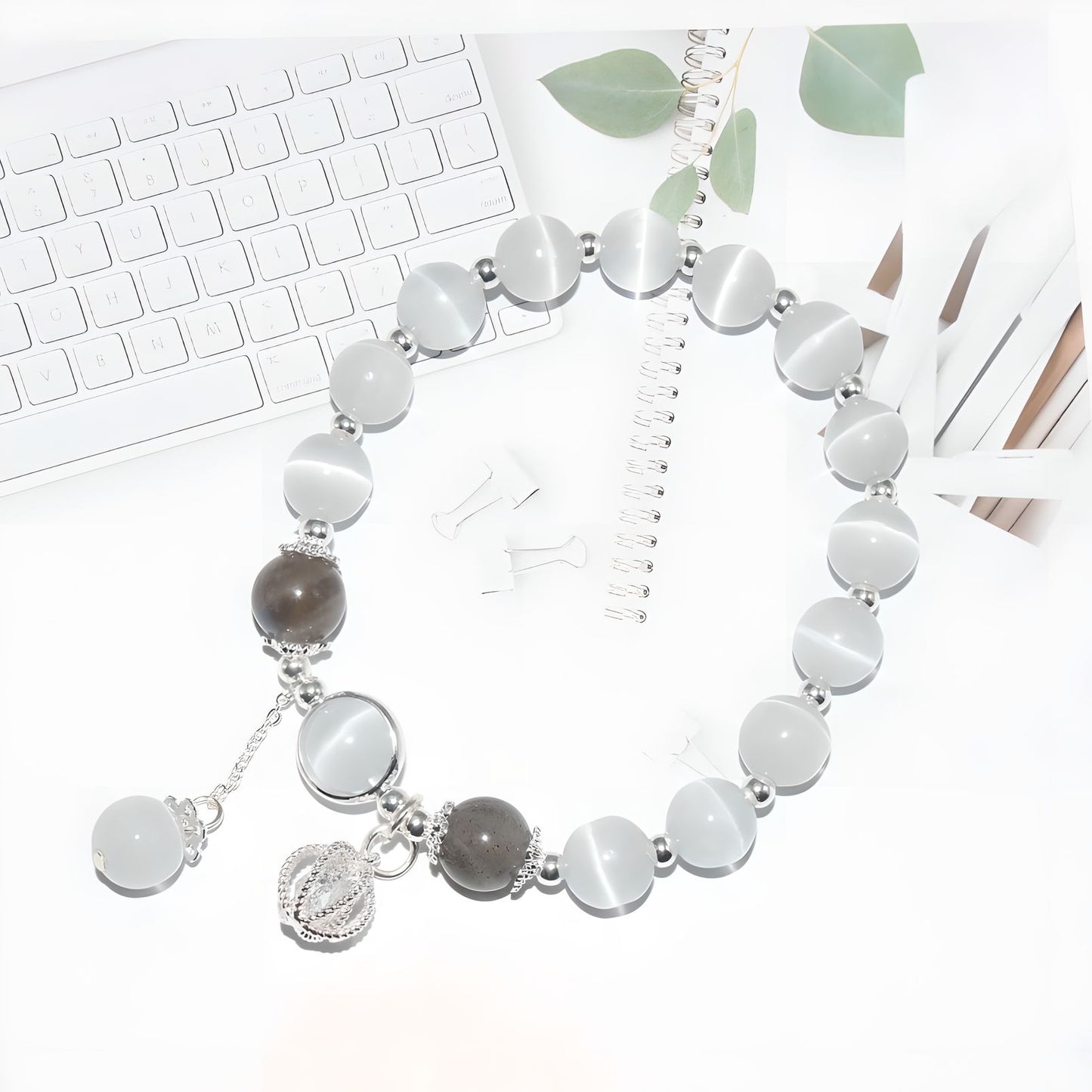 Luxyin Vera Opal Crystal Bead Bracelet
