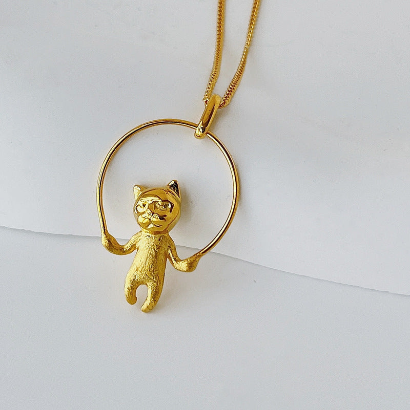 Luxyin Purrfectly Cute Sterling Silver Kitten Charm