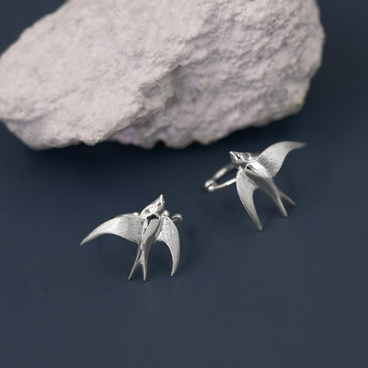 Luxyin Tiny Bird Sterling Silver Ear Cuff - No Piercing Needed!