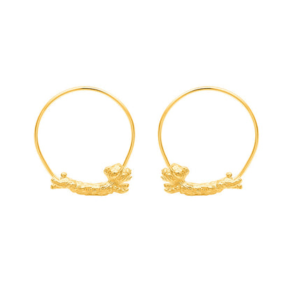 Luxyin Playful Puppy Love: Sterling Silver Teddy Dog Earrings
