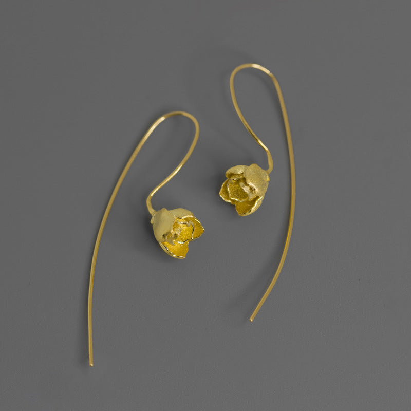 Luxyin Jasmine Bloom 925 Sterling Silver Earrings