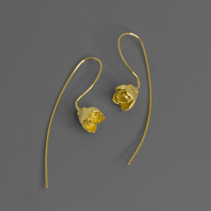 Luxyin Jasmine Bloom 925 Sterling Silver Earrings