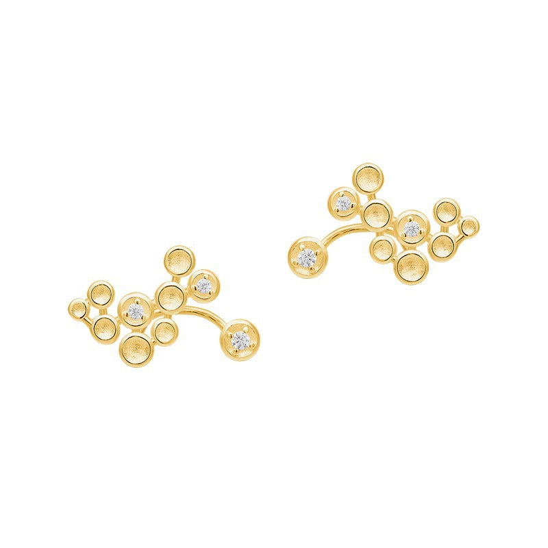 Luxyin Celestial Sparkle Studs - Sterling Silver Star Earrings ✨