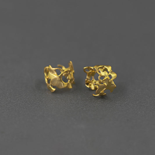 Luxyin Ginko Leaf Ear Cuff - No Piercing Needed ✨