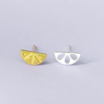 Luxyin Lemon Zest S925 Silver Stud Earrings