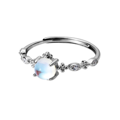 Luxyin S925 Silver Moonstone Dream Ring