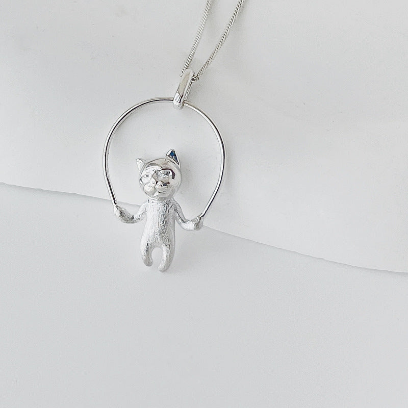 Luxyin Purrfectly Cute Sterling Silver Kitten Charm