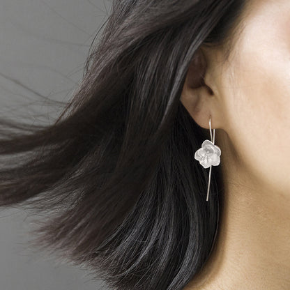 Luxyin Jasmine Bloom 925 Sterling Silver Earrings