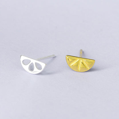 Luxyin Lemon Zest S925 Silver Stud Earrings