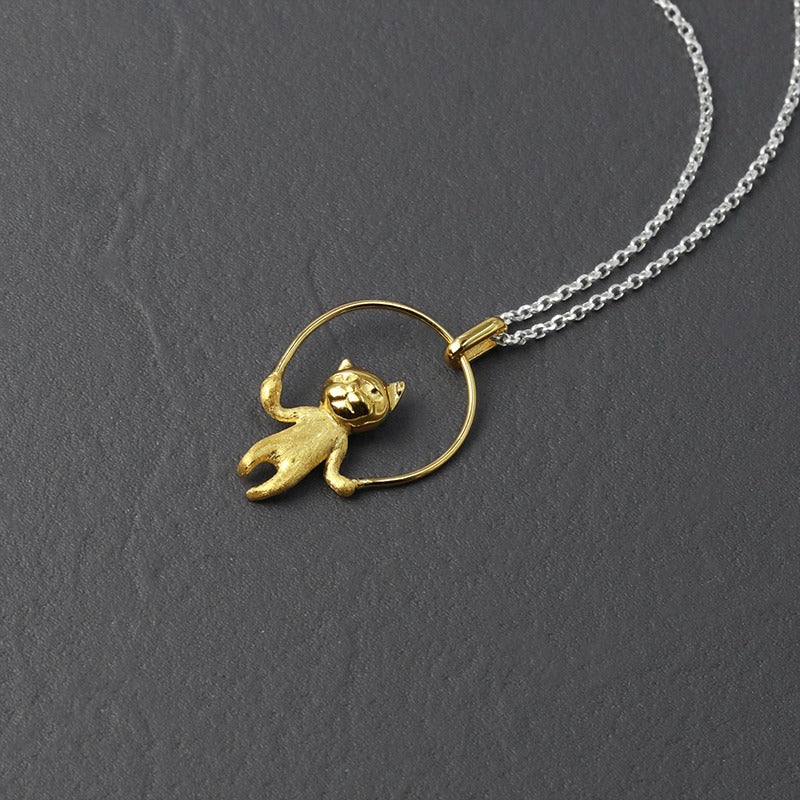 Luxyin Purrfectly Cute Sterling Silver Kitten Charm