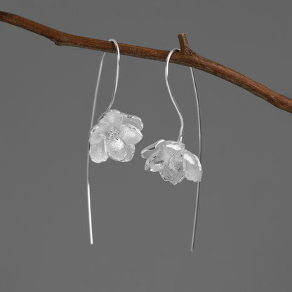 Luxyin Jasmine Bloom 925 Sterling Silver Earrings