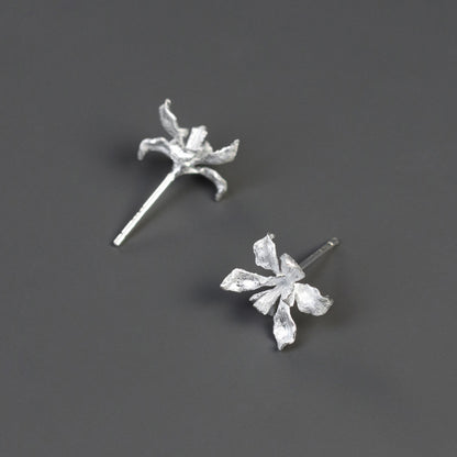 Luxyin Van Gogh Iris 925 Silver Earrings