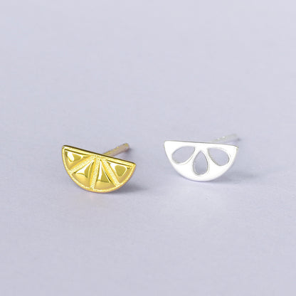 Luxyin Lemon Zest S925 Silver Stud Earrings