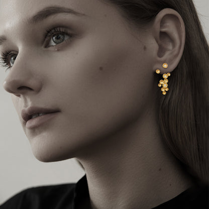 Luxyin Celestial Sparkle Star Studs