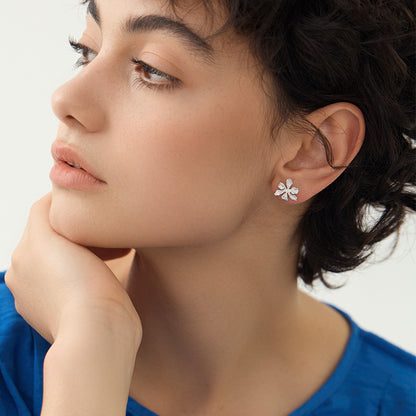 Luxyin Van Gogh Iris 925 Silver Earrings
