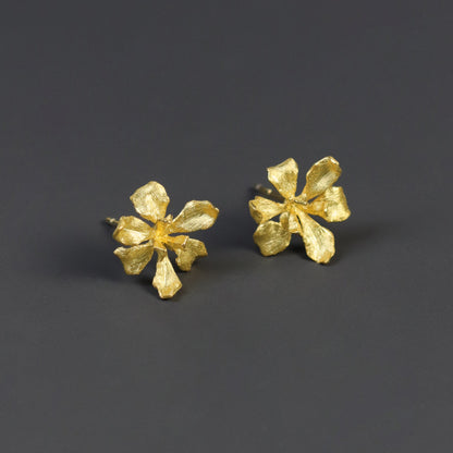 Luxyin Van Gogh Iris 925 Silver Earrings