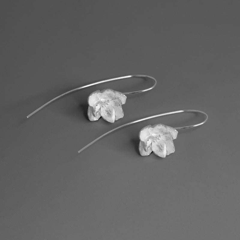 Luxyin Jasmine Bloom 925 Sterling Silver Earrings