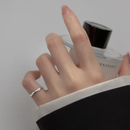 Vintage Koi Fish Adjustable Ring S925 Silver