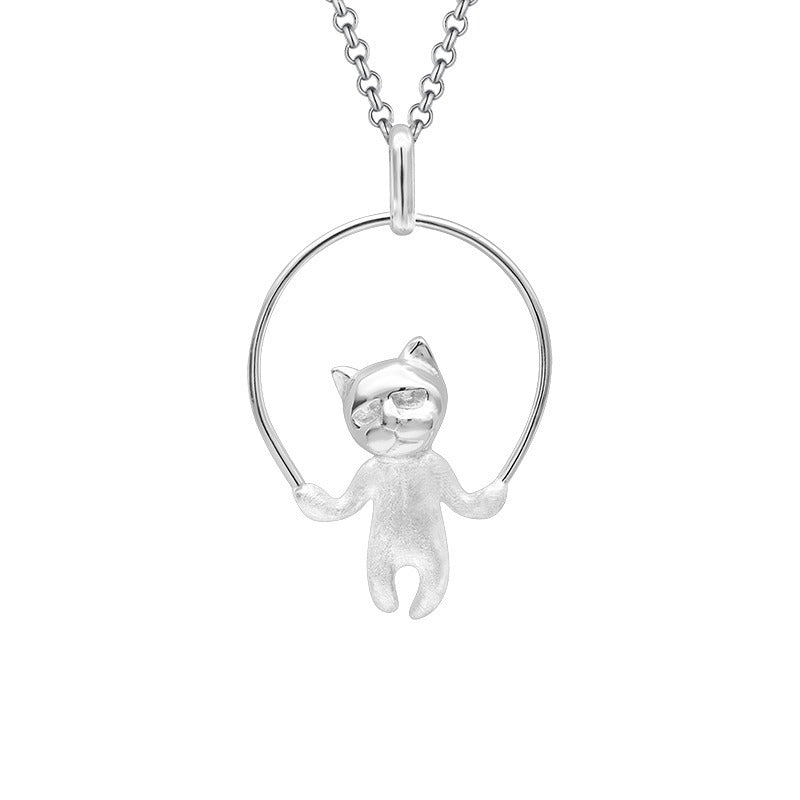 Luxyin Purrfectly Cute Sterling Silver Kitten Charm