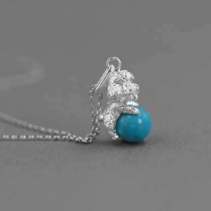 Luxyin Teddy Pearl Sterling Silver Charm