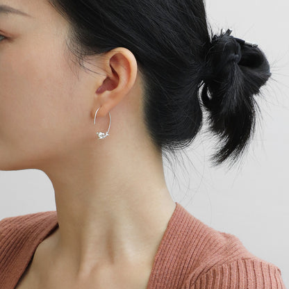 Luxyin Playful Puppy Love: Sterling Silver Teddy Dog Earrings