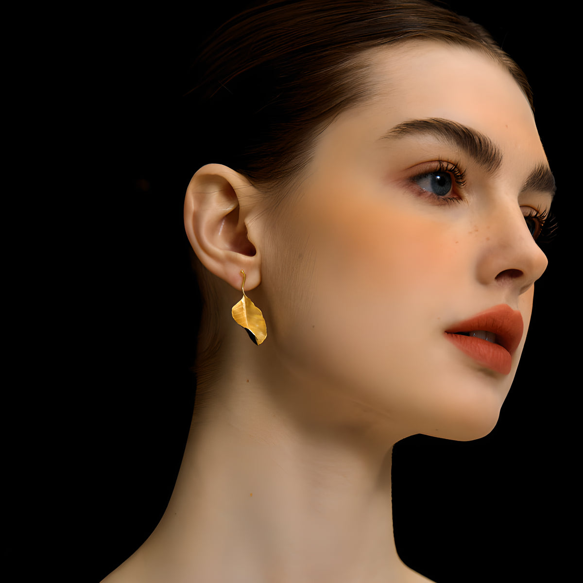 Autumn Leaves Sterling Silver Leaf Earrings French Literature Romantic Elegant