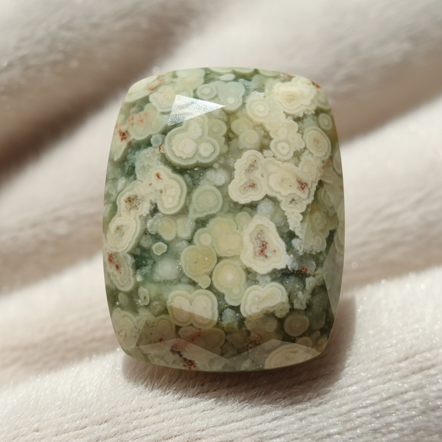 Datolite crystal close-up