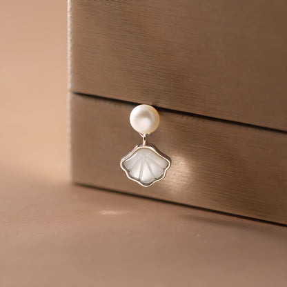 Delicate Geometric Bead Stud Earrings S925 Sterling Silver