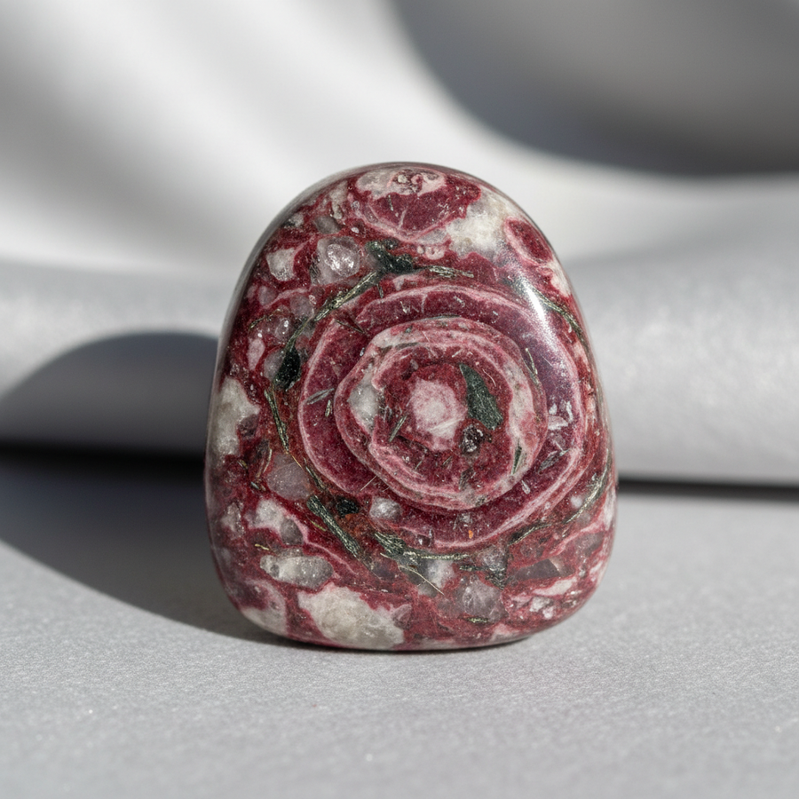 Eudialyte crystal close-up